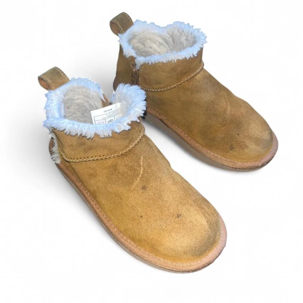 Tan Suede Koolaburra Uggs Kids Boots SZ 13